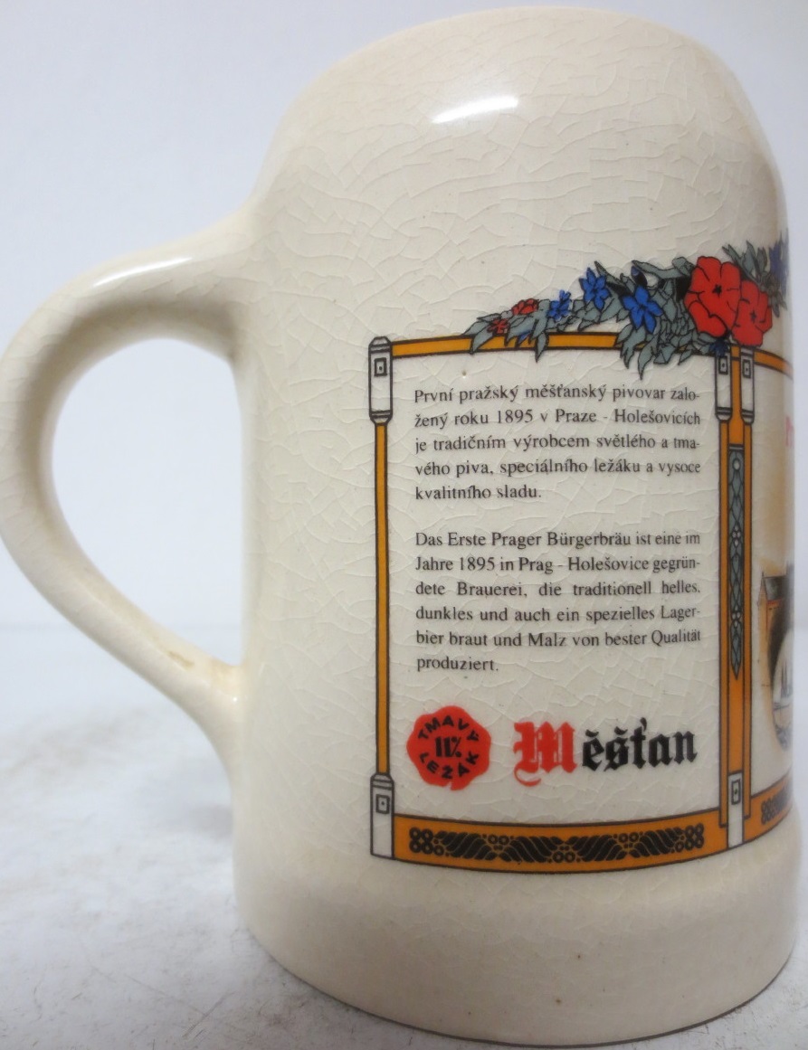 První pražský městský pivovar Holešovice (0,5L) keramika