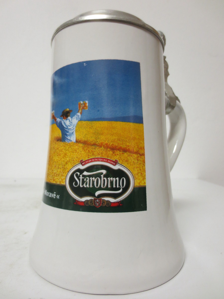 Starobrno Nejlepší pivo na celé Moravě (0,5L) keramický korbel s pokličkou