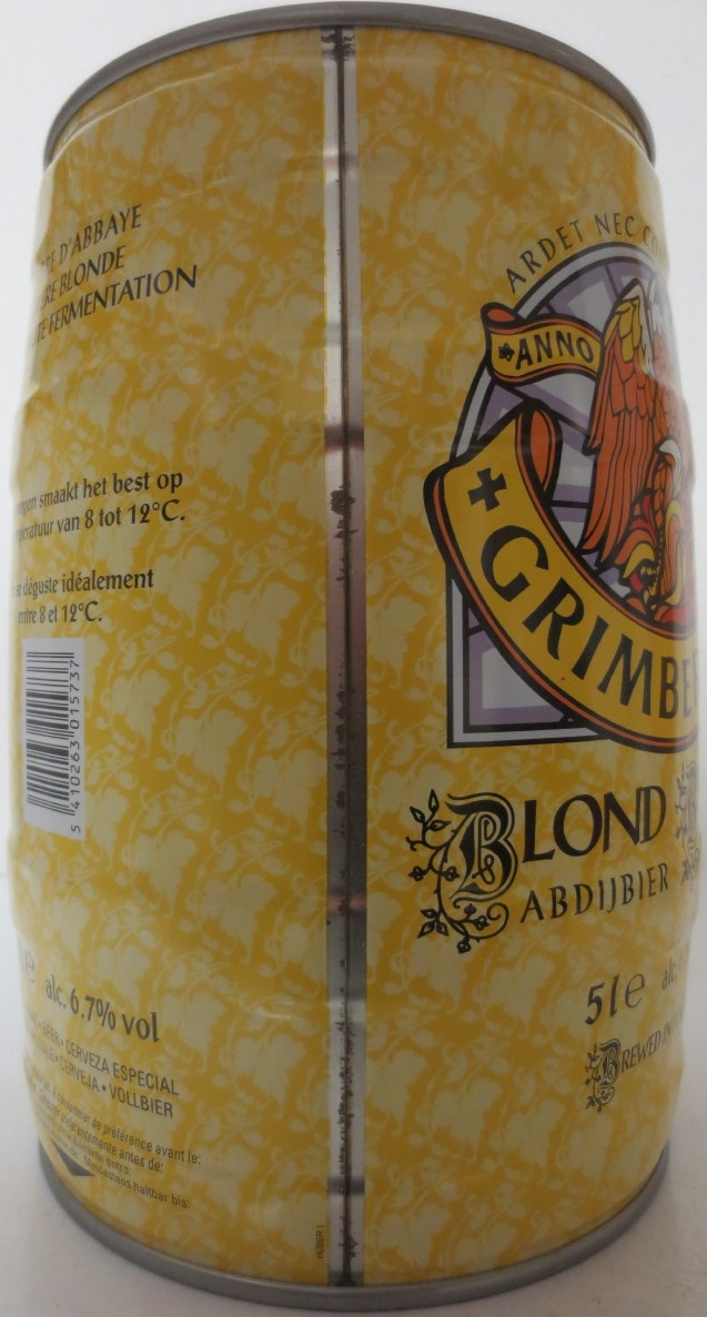 GRIMBERGEN BLOND BLONDE ABDIJBIER BIERE D´ABBAYE