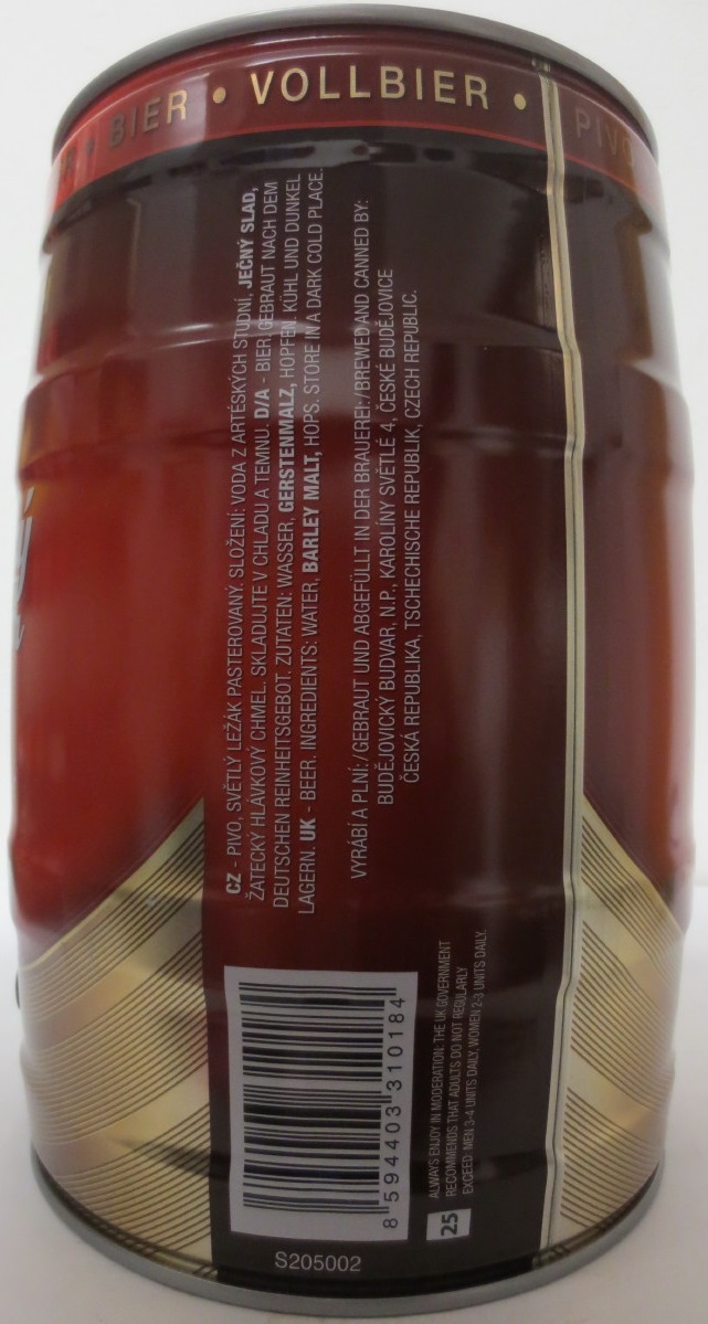 Budějovický Budvar ORIGINAL Czech Import Lager