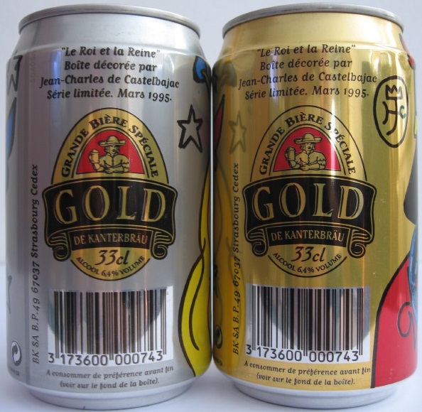 GOLD DE KANTERBRAU 2 cans set from FRANCE (33cl) (B/O)