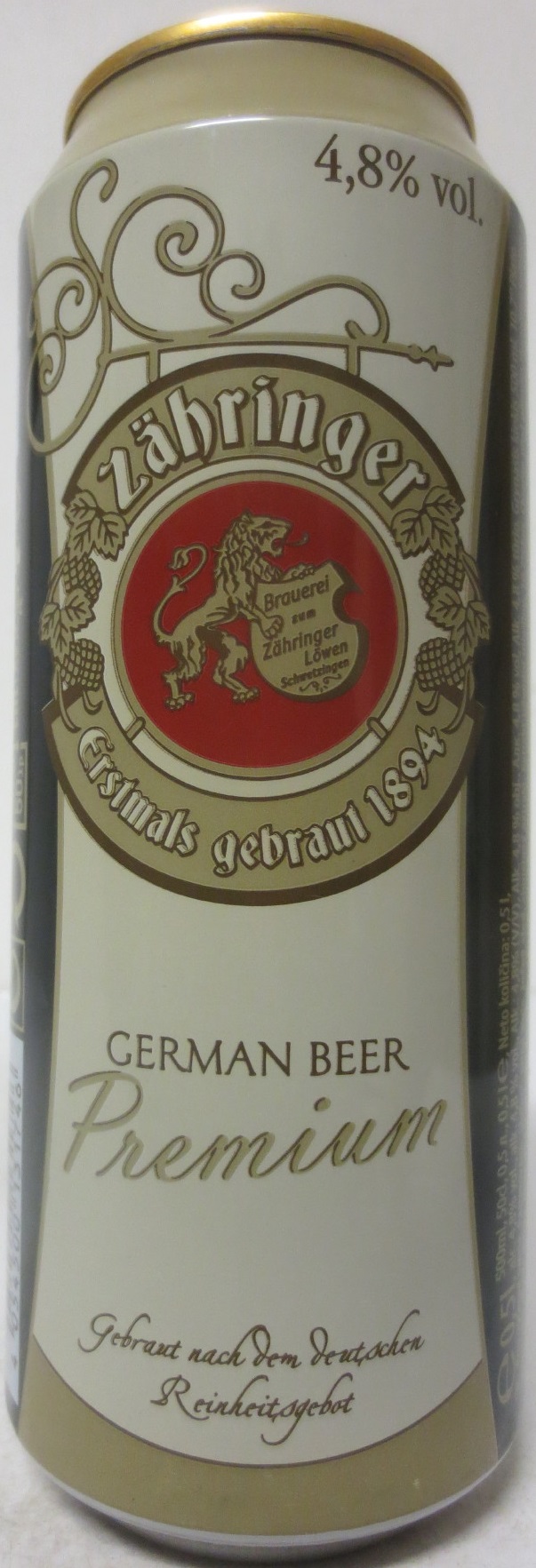 zähringer GERMAN BEER Premium (50cl) 