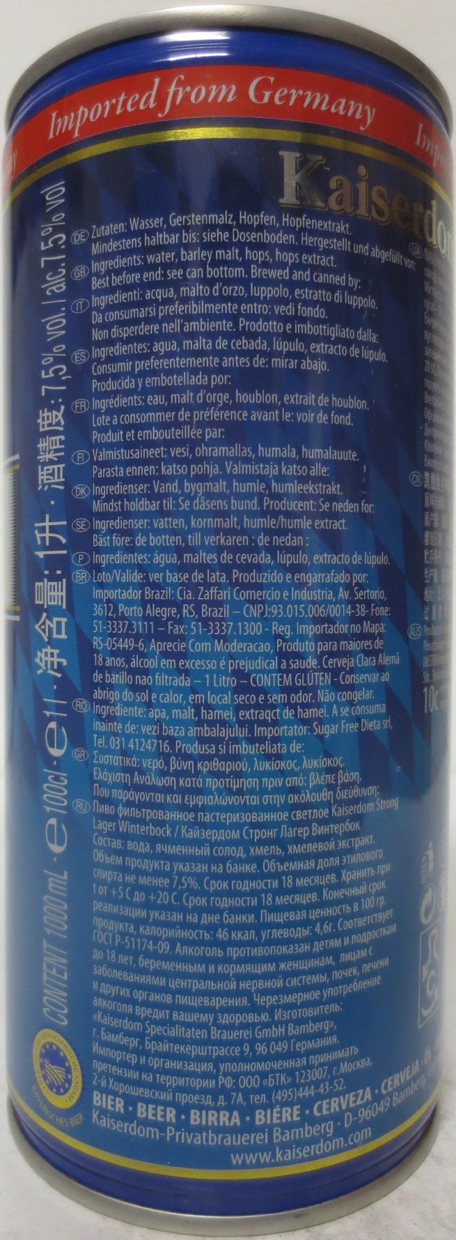 Kaiserdom Winterbock (100cl) (B/O) 