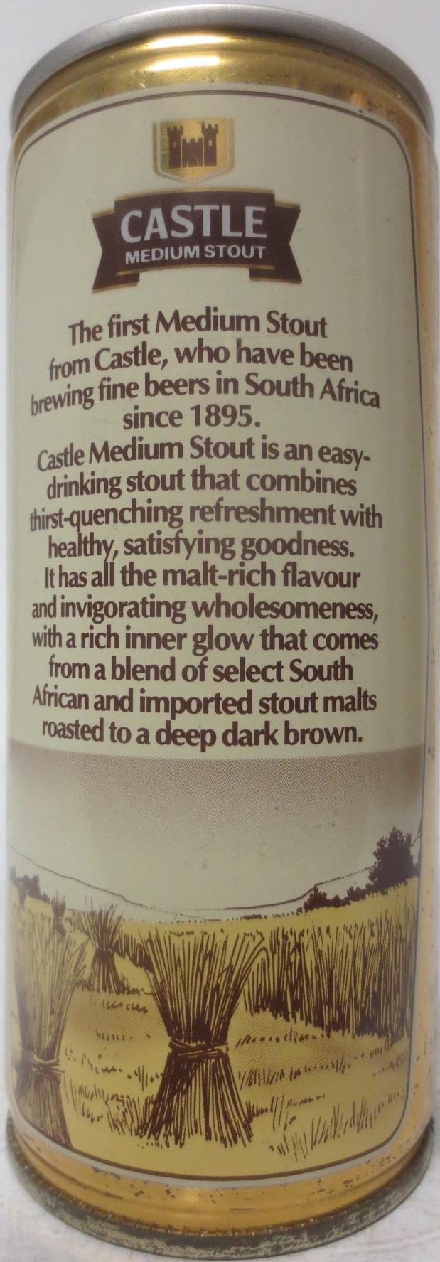 CASTLE MEDIUM STOUT (CS) (45cl) (WITHOUTH BOTTOM) 