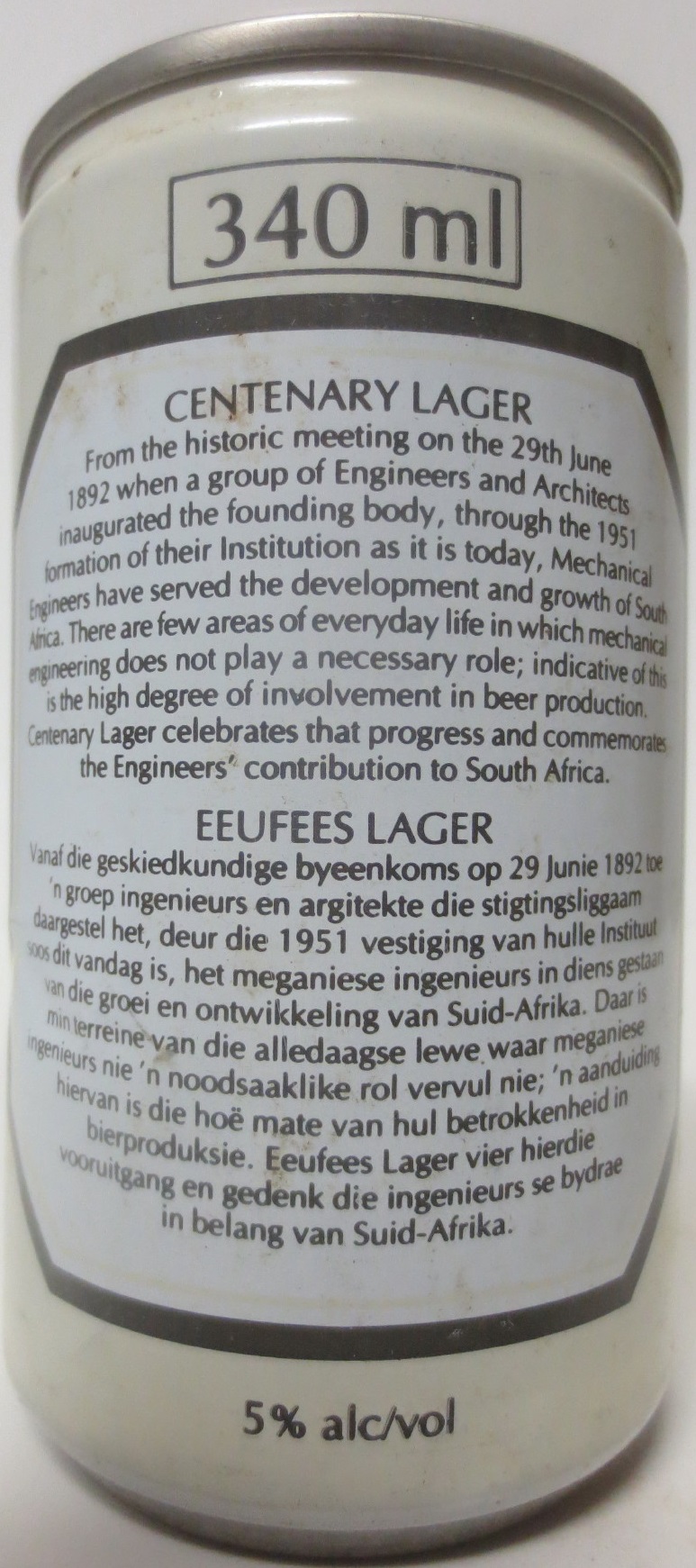 CENTENARY Lager (34cl)  (T/O) Nr.1