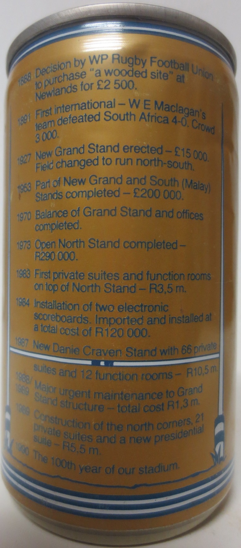 CENTENARY LAGER NEWLANDS 100 NUWELAND (34cl) (T/O)  