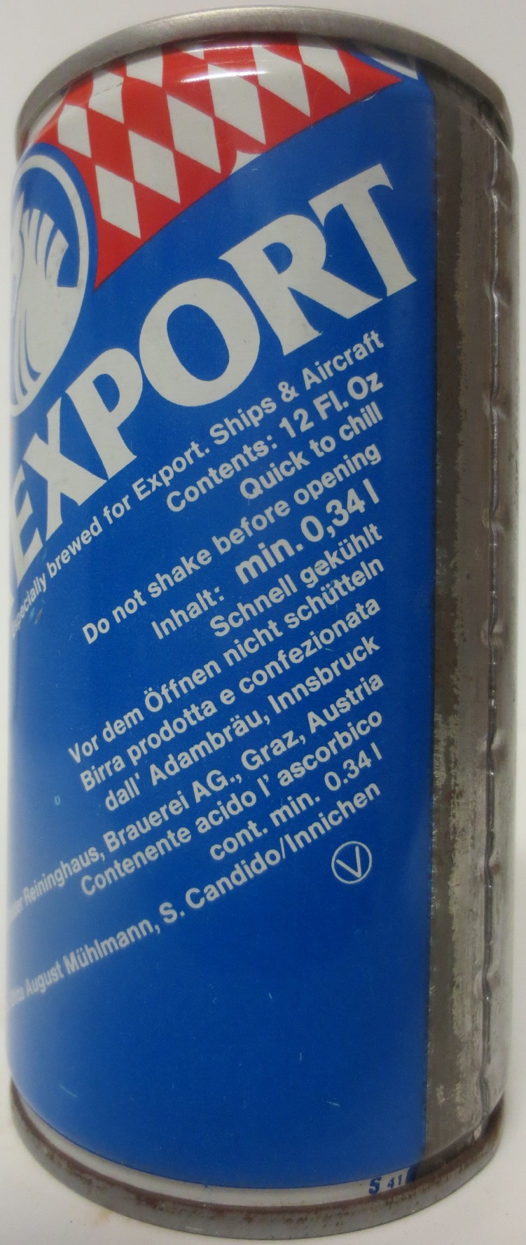 PUNTIGAMER EXPORT (CS) (34cl) (T/O) Nr.1