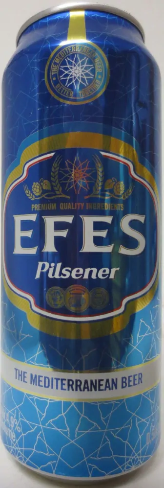 EFES Pilsener THE MEDITERRANEN BEER (50cl) (B/O) Nr.1