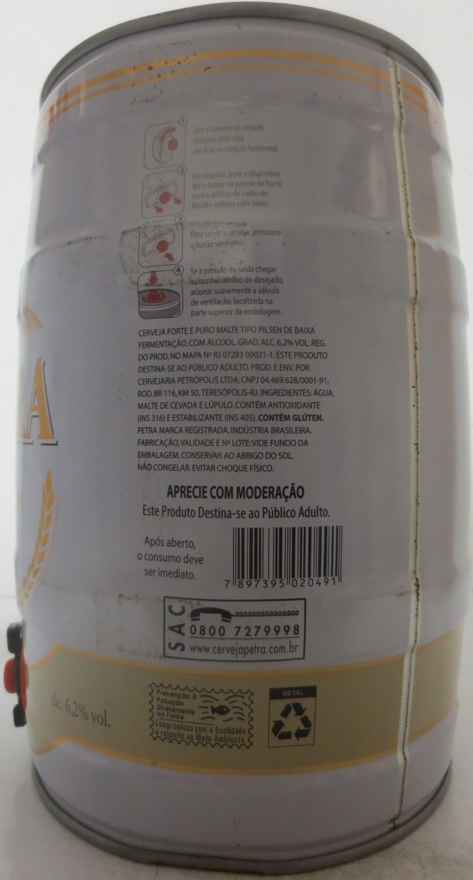 PETRA Weiss Bier CERVEJA DE TRIGO PREMIIUM (5L) Nr.1