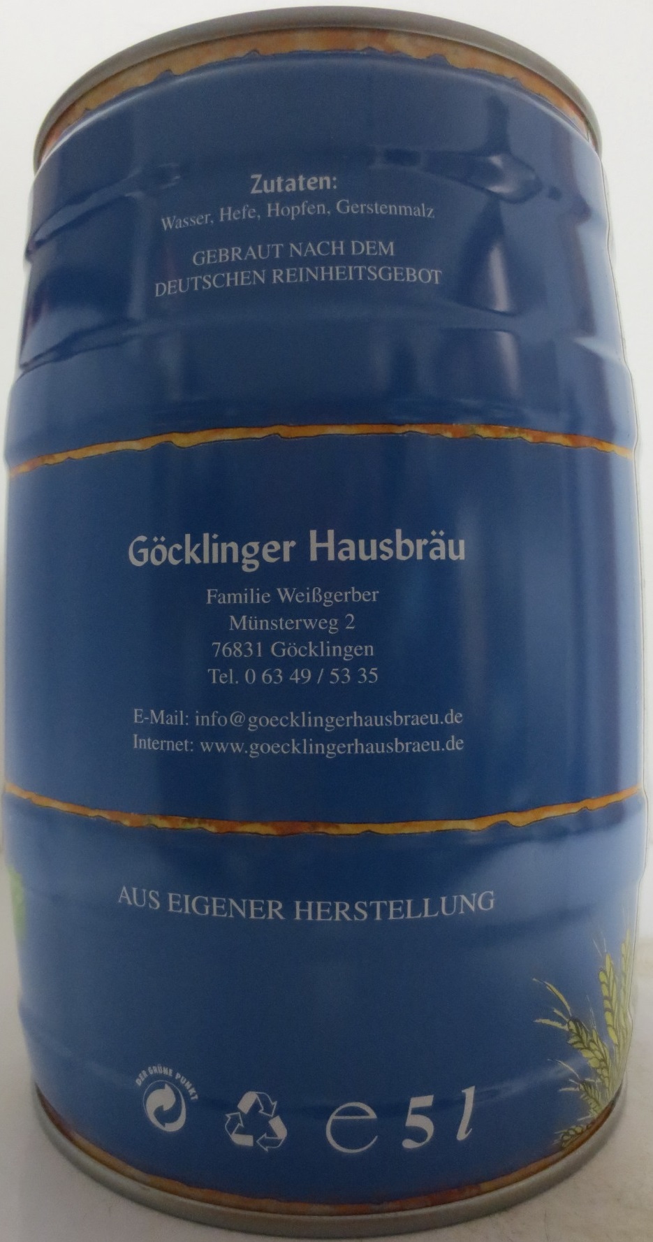GÖKLINGER HAUSBRÄU Zum Wohl 