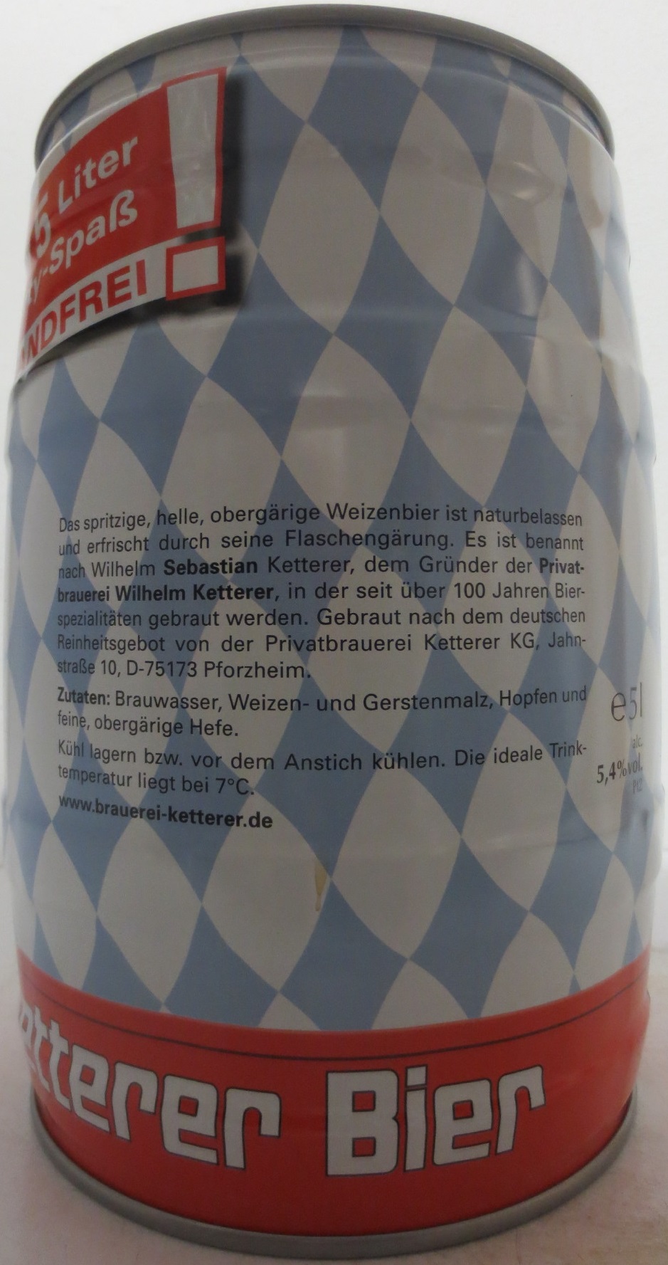 Ketterer Sebastian Hefe-Weissbier (5L)