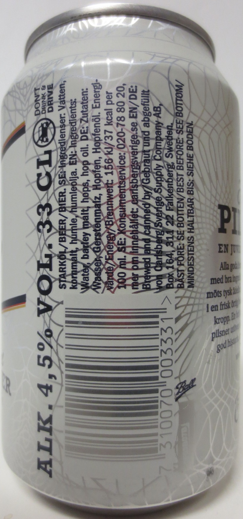 Eriksberg PILSNER 4,5% (33cl) (B/O)
