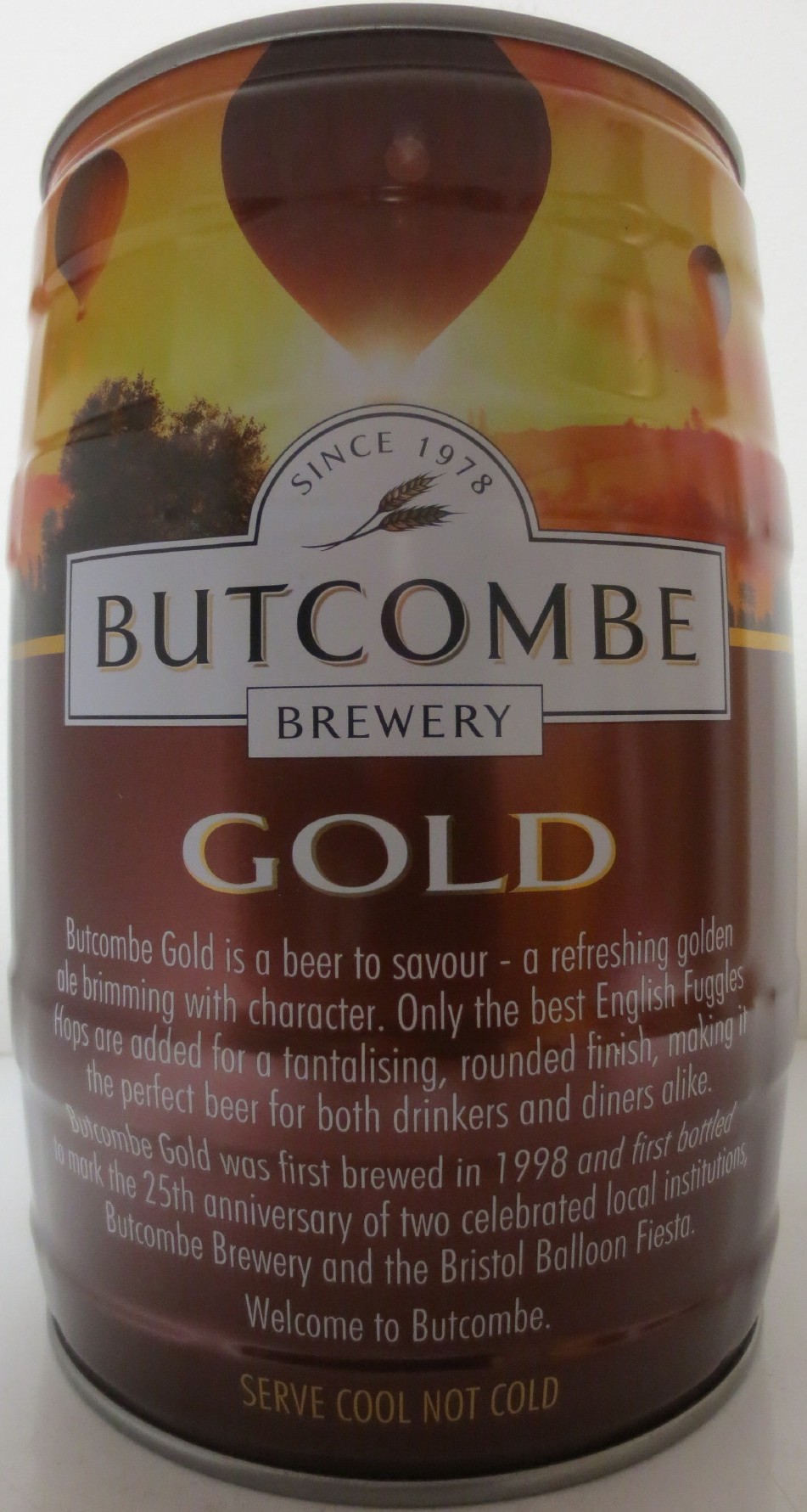 BUTCOME BREWERY GOLD OUTSTANDING PREMIUM BITTER (5L) Nr.1