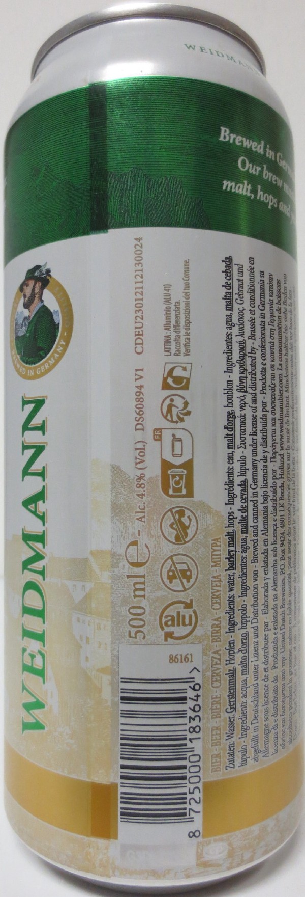 WEIDMANN Pilsner (50cl) Nr.1 