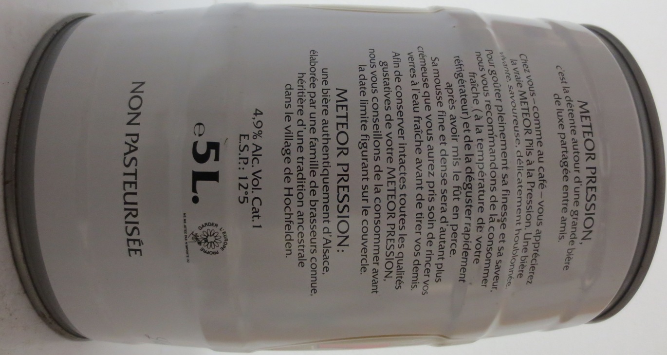 METEOR PRESSION BIERE D´ALSACE PILS (5L) Nr.1