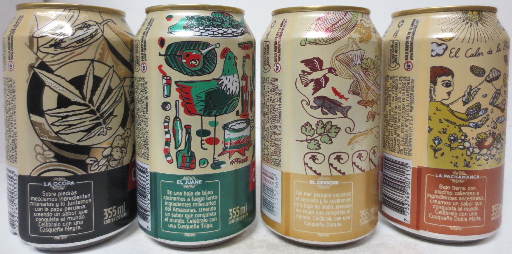 CUSQUEŇA set 4 cans from PERU (35,5cl) (B/O)