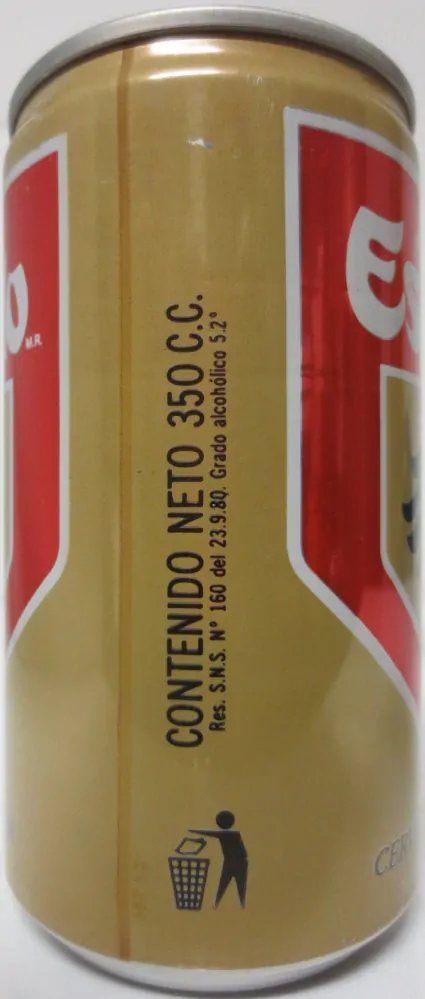 Escudo CERVEZA PILSNER from CHILE (35cl) (T/O) Nr.1