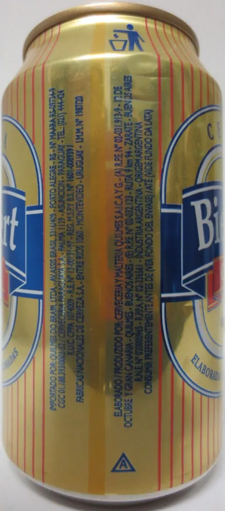 Bickert CERVEZA ORO from ARGENTINA(35,4cl) (T/O) Nr.1