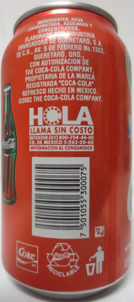 Coca-cola FIFA WORLD CUP KOREA JAPAN 2002 from MEXICO (35,5cl) (T/O) Nr.1  