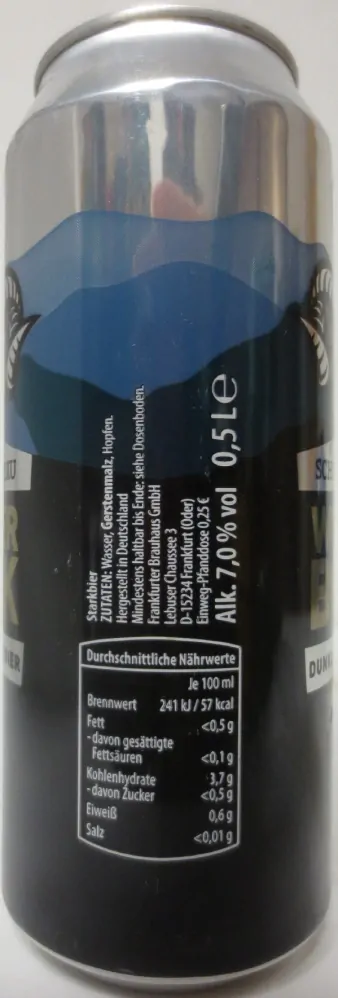 SCHULTENBRÄU WINTER BOCK DUNKLES STARKBIER (50cl) (B/O) Nr.1 