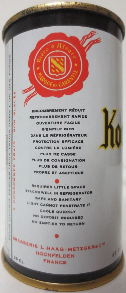 Kochersberg BIERE DE LUXE ALSACE FRANCE (35cl) (FLAT TOP) 