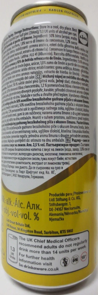 Perlenbacher Radler Festbier (50cl) Nr.1 