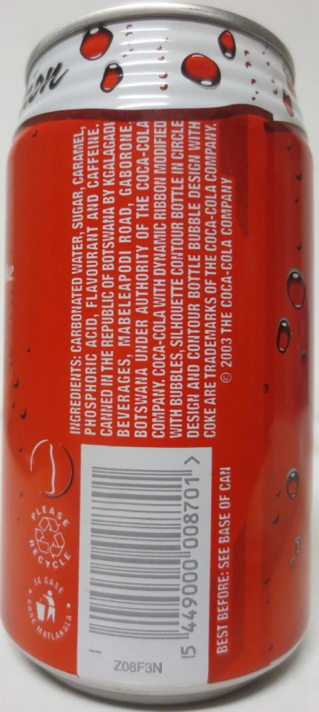 Coca Cola Coke Cans of Fortune Promotion can from SOUTH AFRICA (34cl) (B/O)