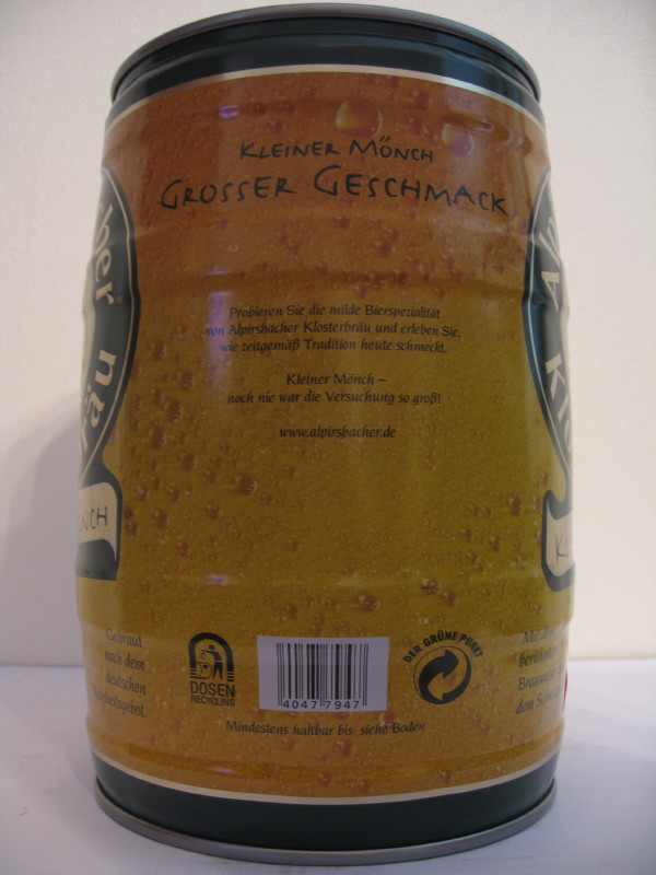 Alpirsbacher Klosterbrau KLEINER MÖNCH