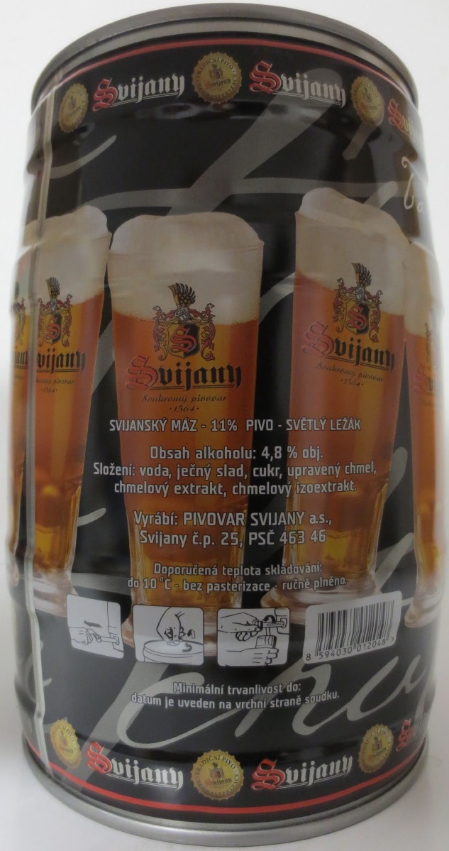 Svijany TRADIČNÍ PIVO BEZ PASTERIZACE