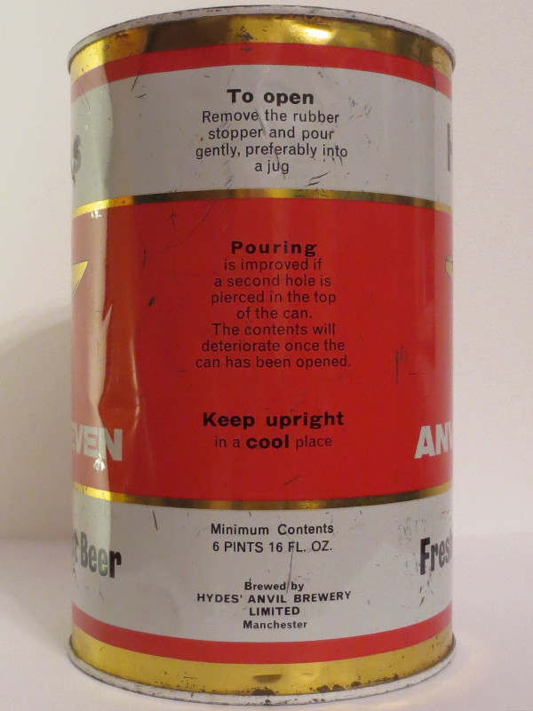 Hydes ANVIL SEVEN Fresh Draught Beer (386cl)