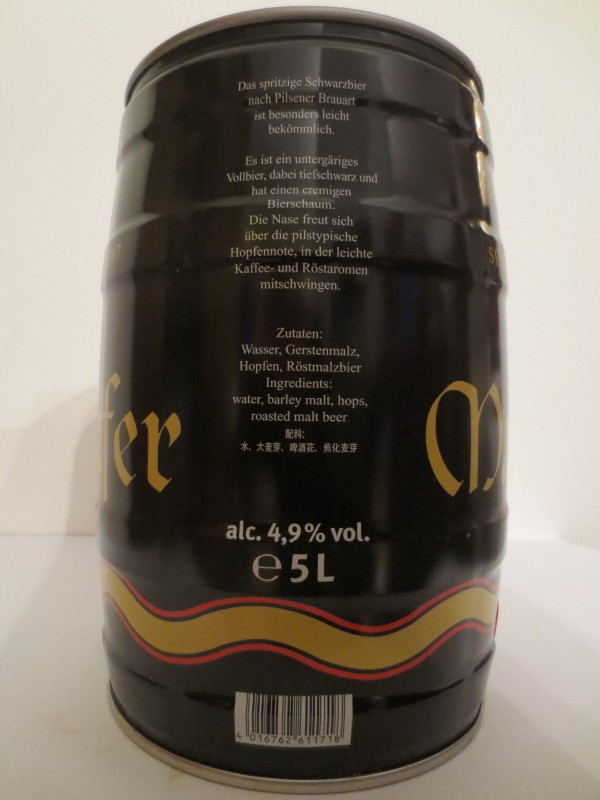 Mainufer SCHWARZBIER (export for China)