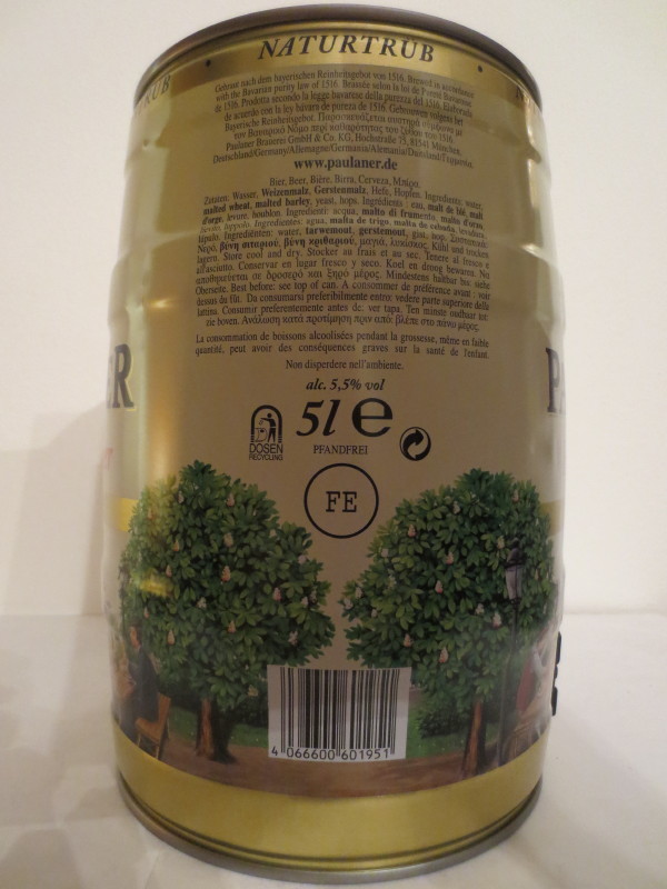 PAULANER Hefe-Weissbier NATURTRÜB 