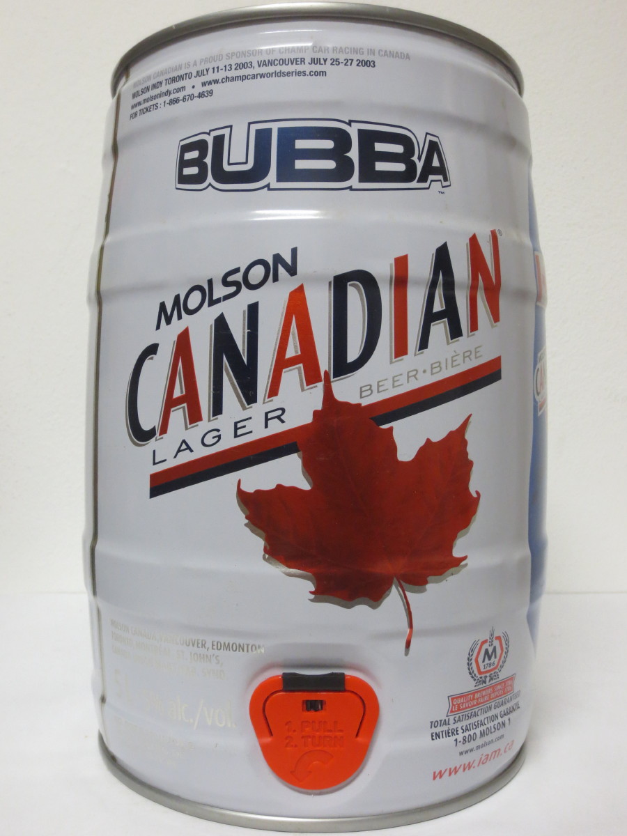 MOLSON CANADIAN LAGER BUBBA IT´S YOUR WORLD