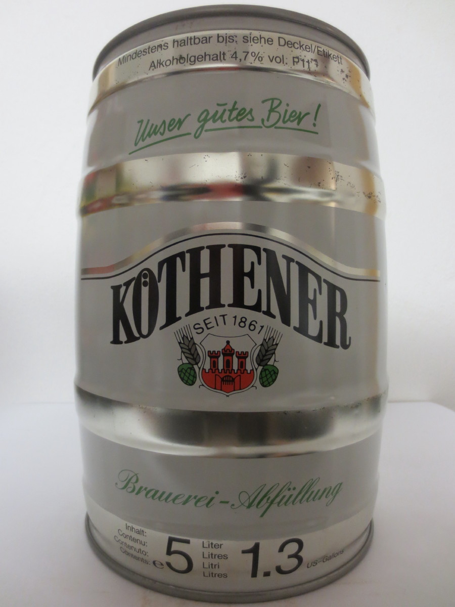 Unser gutes Bier KÖTHENER Brauerei-Abfüllung