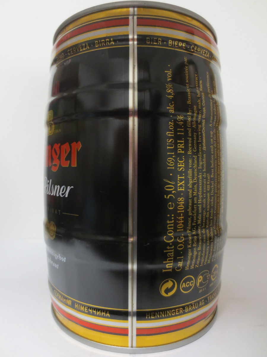 Henninger Kasier Pilsner PREMIUM PRIVAT 