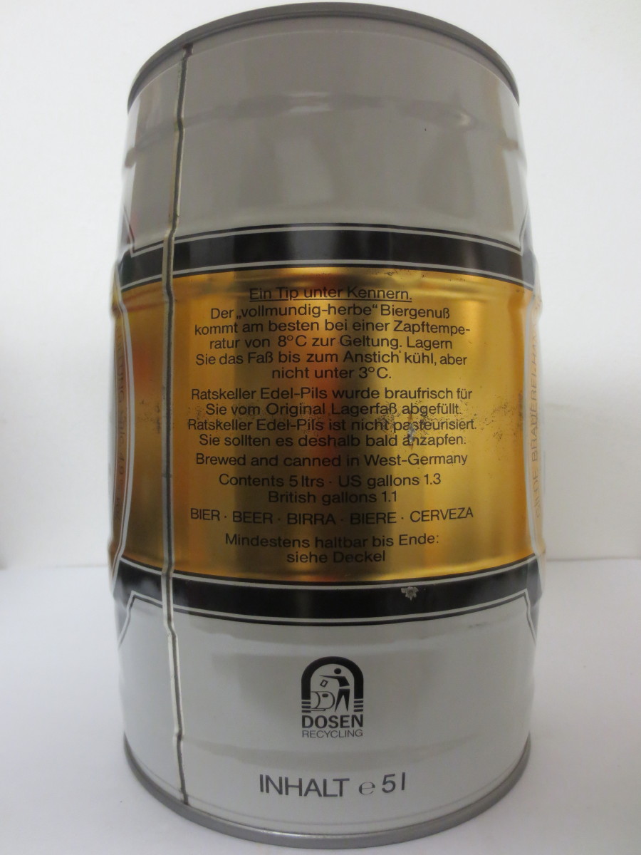 Gilde Ratskeller Edel Pils DAS KÜHLE GOLD