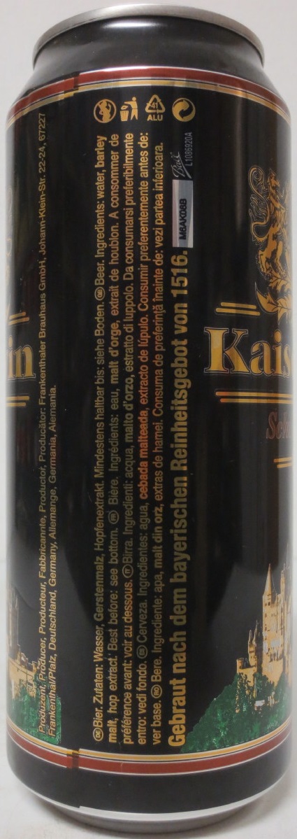 Kaiserwin Schwarzbier from GERMANY (50cl) (B/O)
