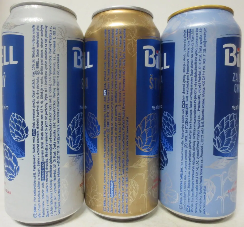 BIRELL serie 3 cans from Czech Republic 2024 (50cl) 