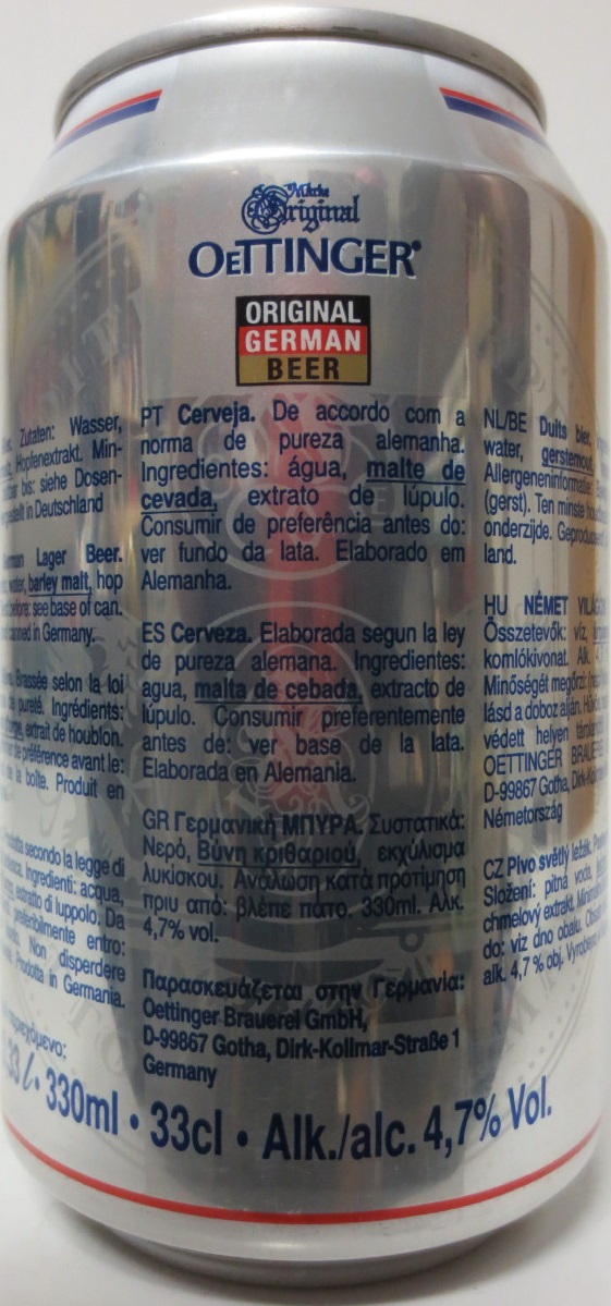 Original OETTINGER Pils (33cl) (B/O) Nr.1 