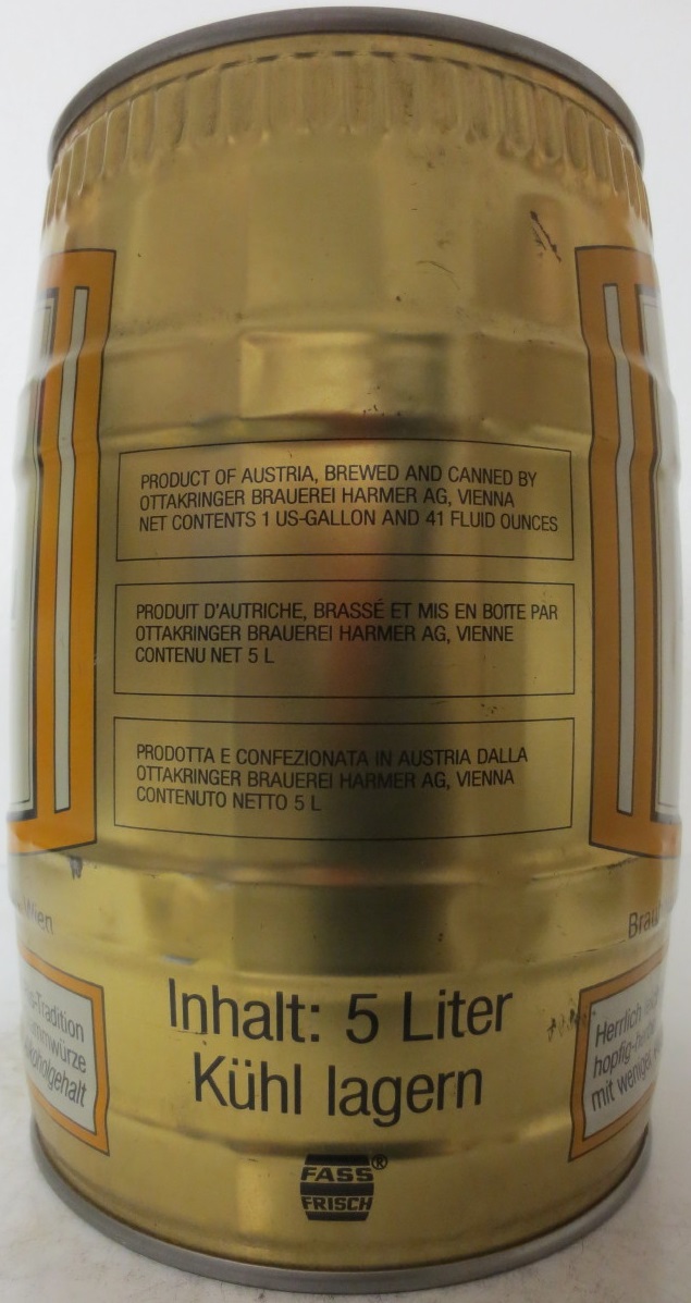 Ottakringer GOLD FASSL PILS garantiertes Schankbier 11°