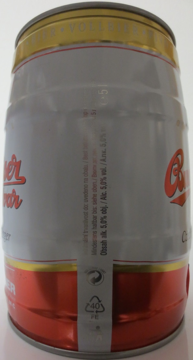 Budweiser Budvar Czech Imported Lager (5L) č.3