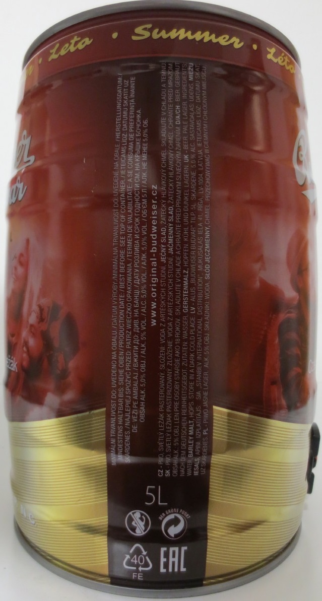 Budweiser Budvar ORIGINAL Czech Imported lager I Světlý ležák