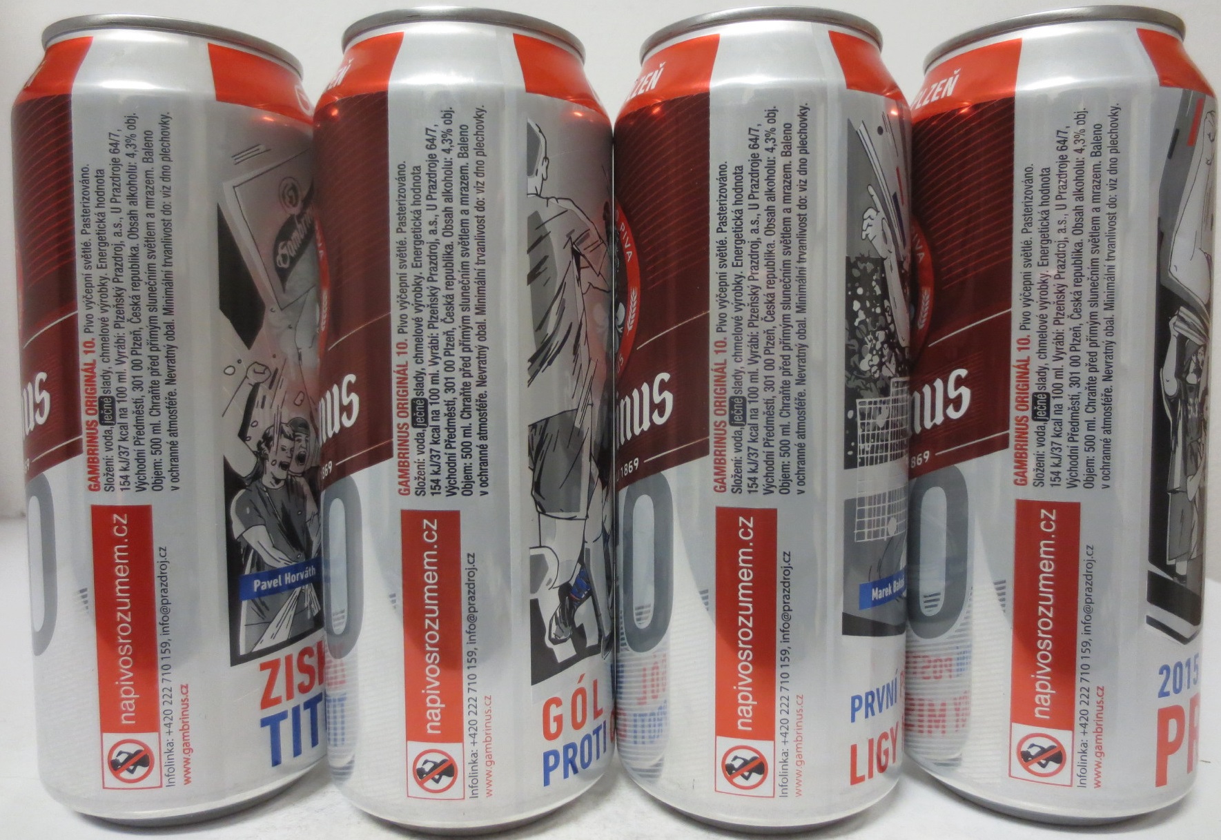 Gambrinus FC VIKTORIA PLZEŇ 4 cans set (50cl) (B/O)