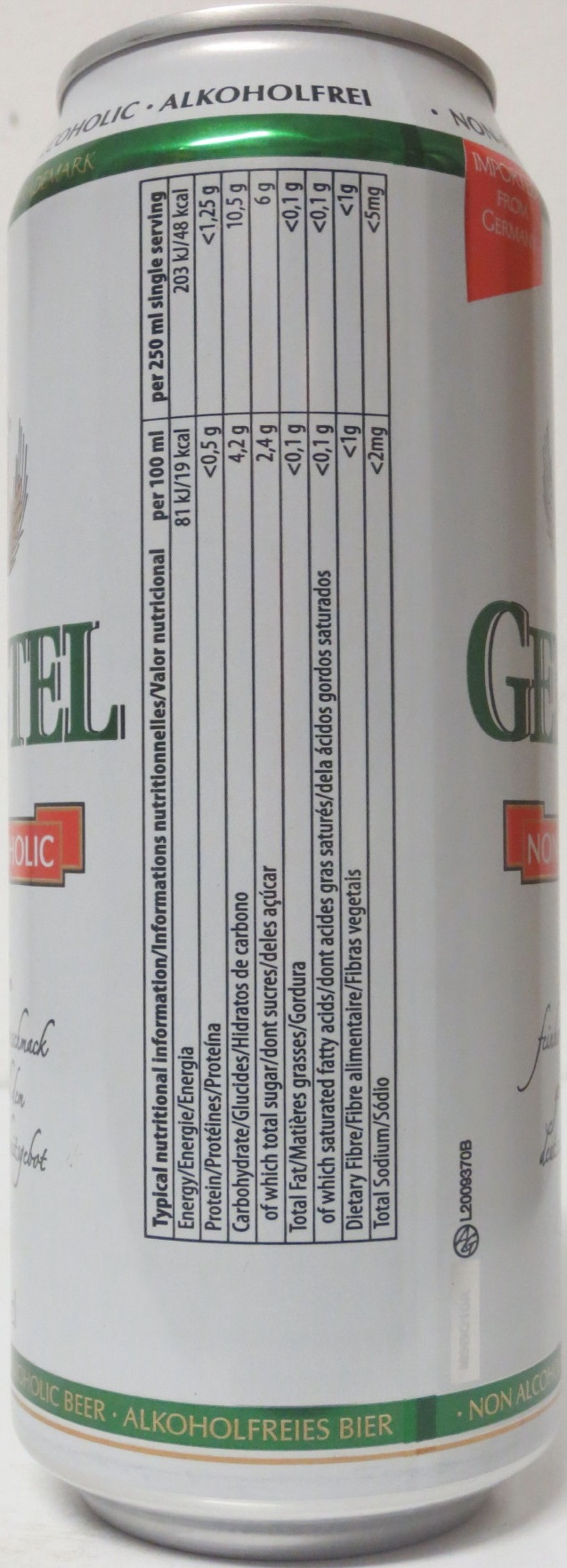 GERSTEL NON-ALKOHOLIC (50cl) 