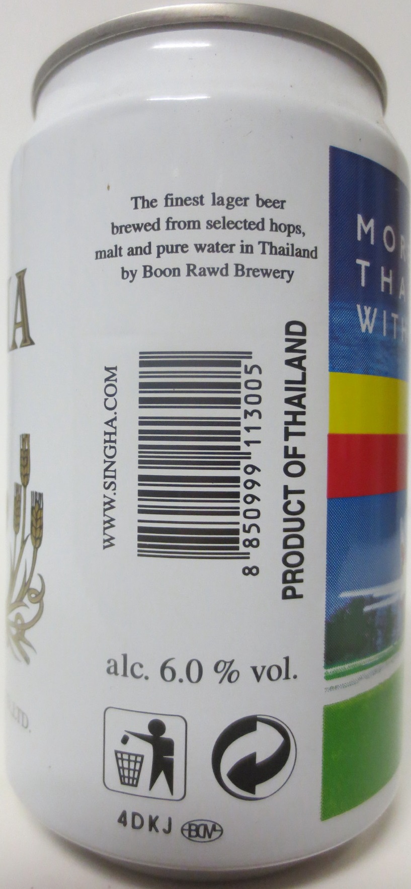  SINGHA MORE OF THAILAND WITH THAI (33cl) (T/O) Nr.1