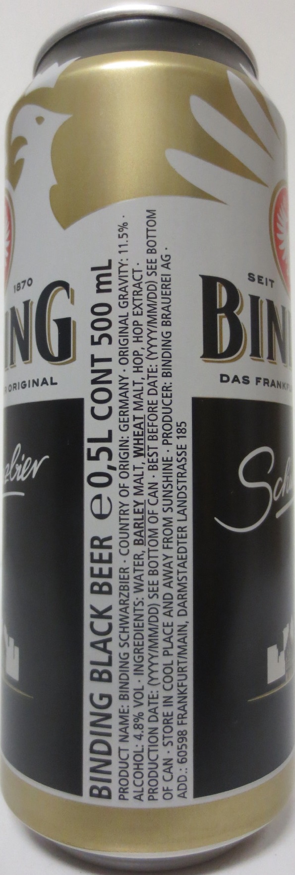 BINDING Schwarzbier (50cl) (B/O) Nr.1