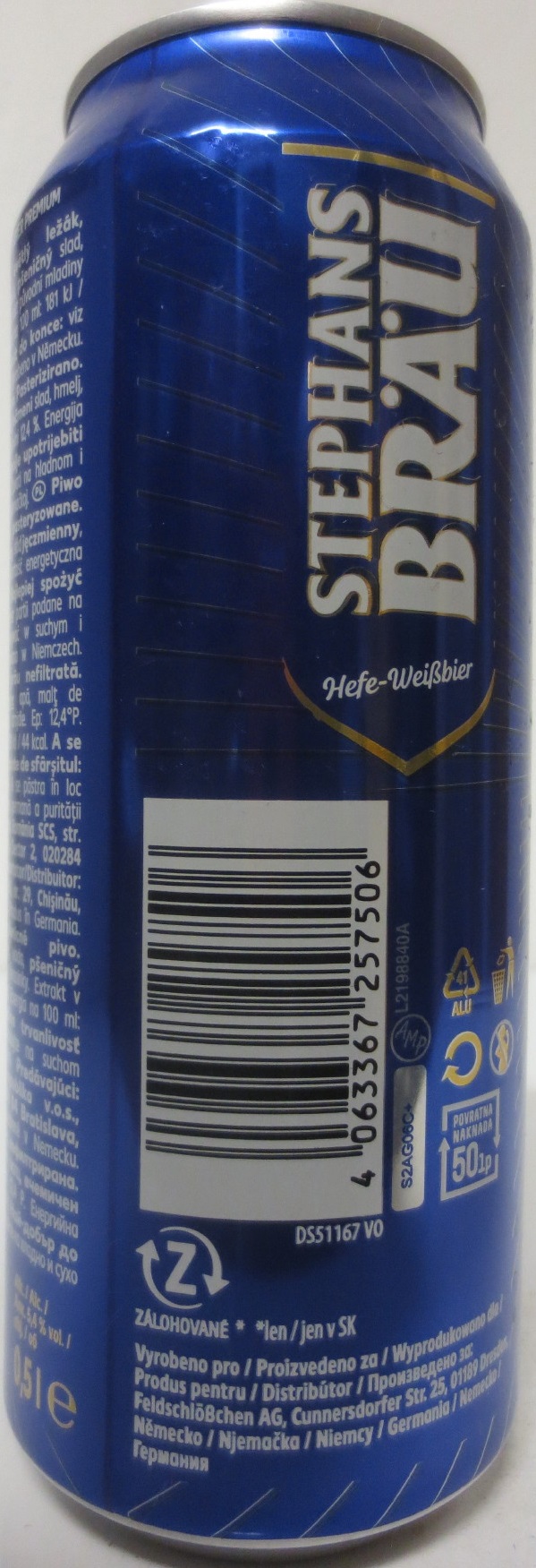 STEPHANS BRÄU Hefe-Weissbier (50cl) (B/O) Nr.1