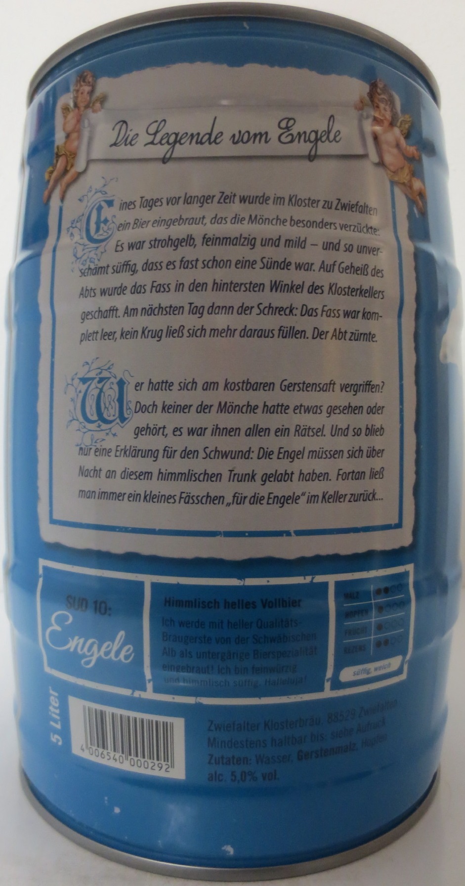 Zwiefalter Klosterbräu Engele (5L) Nr.1
