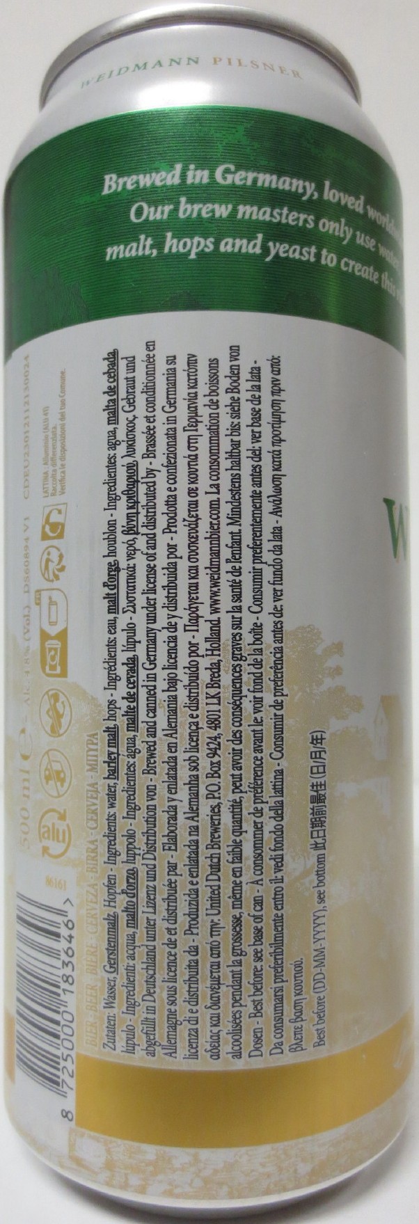 WEIDMANN Pilsner (50cl) Nr.1 