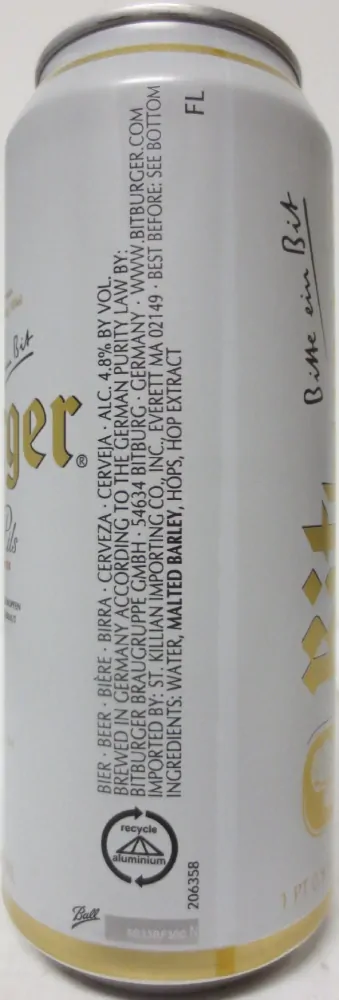 Bitburger Premium Pils (50cl) Nr.2 